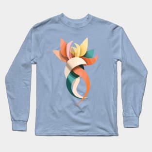 Abstract Ribbon Bouquet Long Sleeve T-Shirt